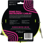 Preview: ERNIE BALL Instrumentenkabel, Gewebe, gerade/gewinkelt, gelb, 3m