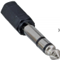 Preview: Audio Adapter, 6,3mm Klinke Stecker an 3,5mm Klinke Buchse, Stereo