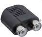 Preview: Audio Adapter, 3,5mm Klinke Buchse Stereo an 2x Cinch Buchse