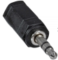 Preview: Audio Adapter, 2,5mm Klinke Buchse an 3,5mm Stecker, Stereo