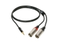 Preview: Klotz MiniLink Pro Y-Kabel mini klinke 3,5 mm - 2 x XLR male