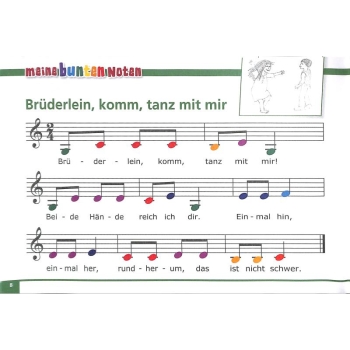 Meine bunten Noten für Klavier Keyboard Melodica + Triola | Bekannte + beliebte Kinderlieder