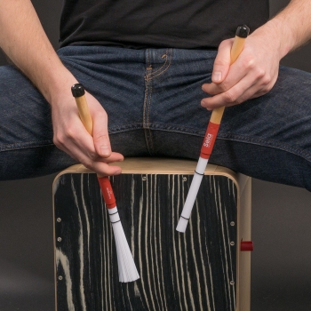 Sela Cajon Brush 110 Vielseitige Besen für präzise Spieltechniken