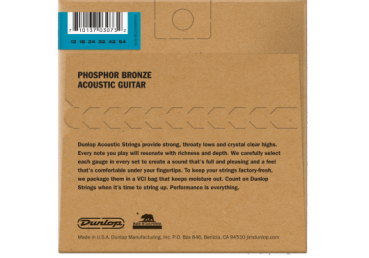 DUNLOP - CDU DAP1254 Sätze - Phosphor Bronze Acoustic Guitar Strings LIGHT 12-54