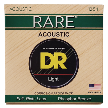 DR, RARE* – Phosphor Bronze Acoustic Guitar Strings: Light 12-54