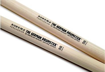 Rohema 5B Hickory Natural Series Drum Sticks