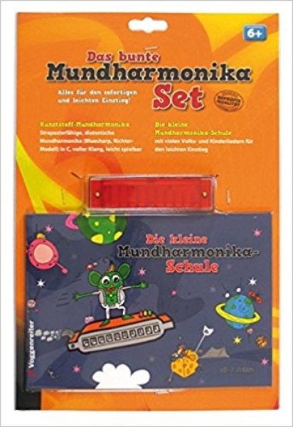 Das bunte Mundharmonika-Set