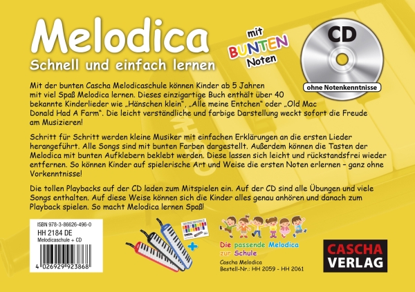 Melodica Set Rot Sparpaket mit Melodica und Schule