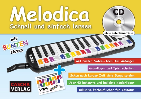 Melodica Set Rot Sparpaket mit Melodica und Schule