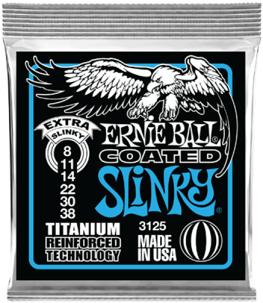 ERNIE BALL Saitensatz, Slinky Coated, Extra 08-38