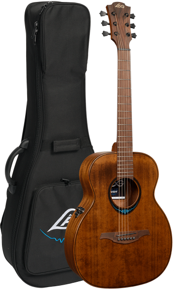 LÂG - GLH TBW1TE-BRW Bluewave 1 Smart Guitar Travel Brown w/ Gig Bag