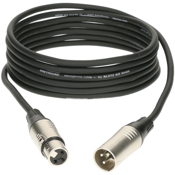 GRG1FM GREYHOUND Mic Cable 1m XLR/XLR