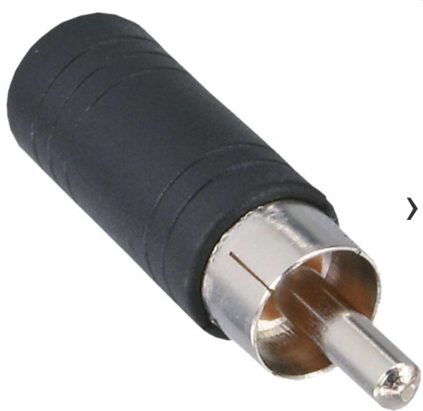 Audio Adapter, Cinch Stecker auf 3,5mm Klinke Buchse, Mono