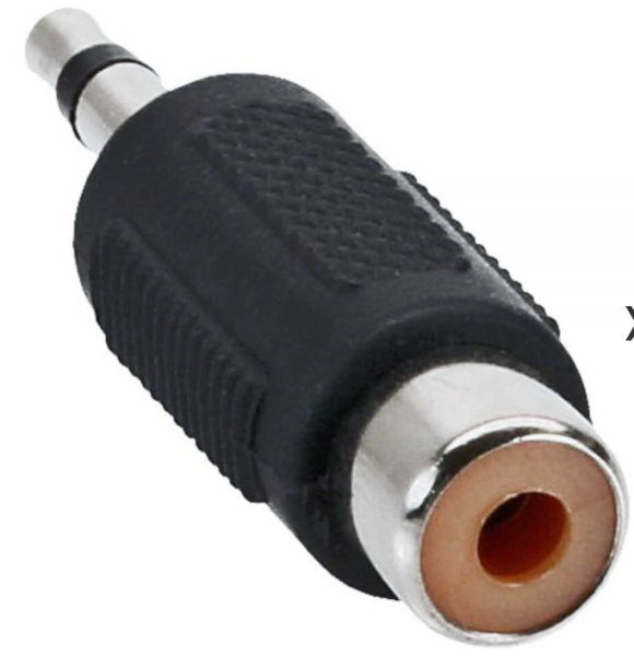 Audio Adapter, 3,5mm Klinke Stecker an 1x Cinch Buchse, Mono